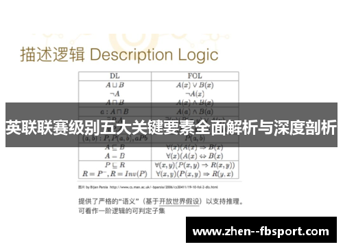 英联联赛级别五大关键要素全面解析与深度剖析 英联联赛级别五大关键要素全面解析与深度剖析